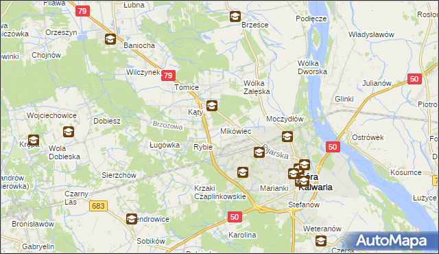 mapa Mikówiec, Mikówiec na mapie Targeo