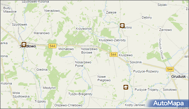 mapa Nowe Nosarzewo, Nowe Nosarzewo na mapie Targeo