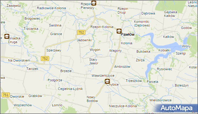 mapa Nowy Jawor, Nowy Jawor na mapie Targeo