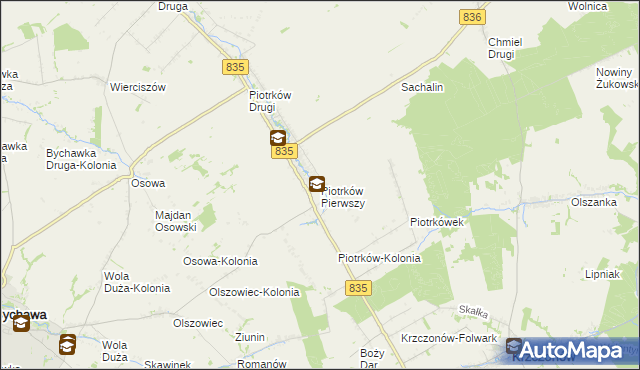 mapa Piotrków Pierwszy, Piotrków Pierwszy na mapie Targeo