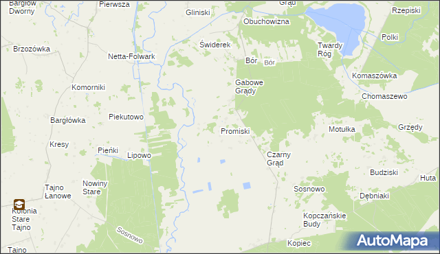 mapa Promiski, Promiski na mapie Targeo