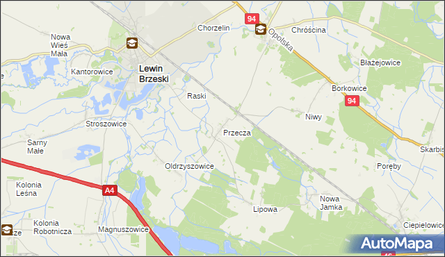 mapa Przecza, Przecza na mapie Targeo