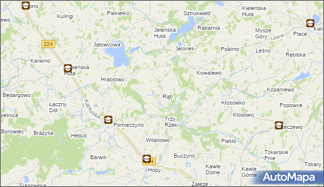 mapa Rąb, Rąb na mapie Targeo