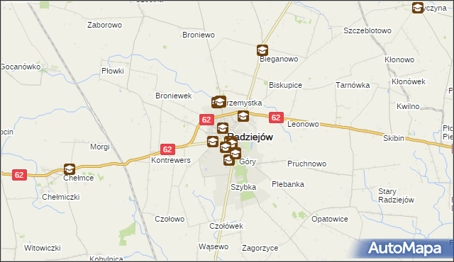 mapa Radziejów, Radziejów na mapie Targeo