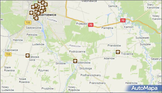 mapa Rawiczów, Rawiczów na mapie Targeo