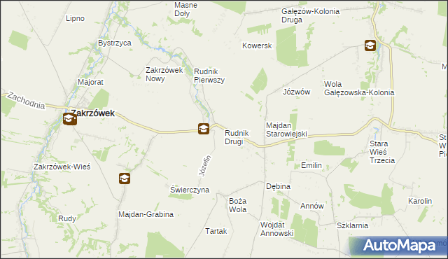 mapa Rudnik Drugi, Rudnik Drugi na mapie Targeo