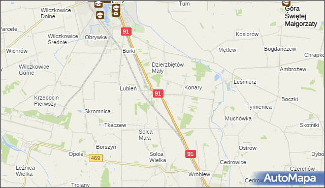 mapa Sierpów, Sierpów na mapie Targeo