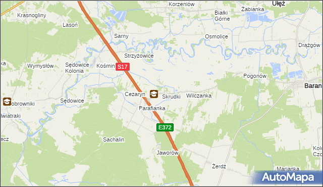 mapa Skrudki, Skrudki na mapie Targeo
