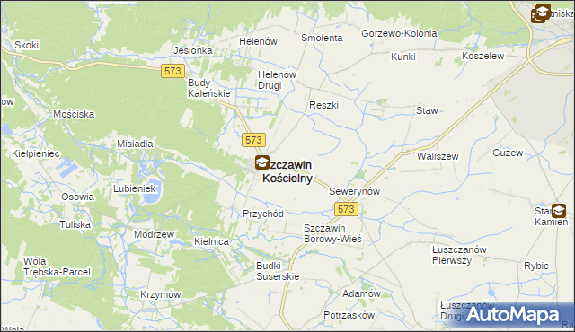 mapa Szczawinek, Szczawinek na mapie Targeo