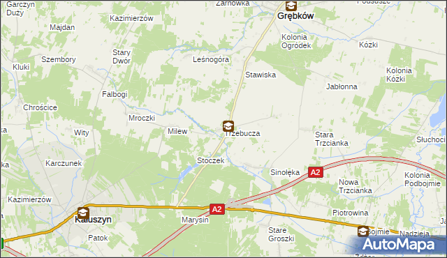 mapa Trzebucza, Trzebucza na mapie Targeo