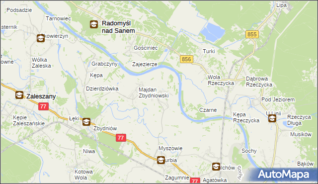 mapa Wólka Turebska, Wólka Turebska na mapie Targeo