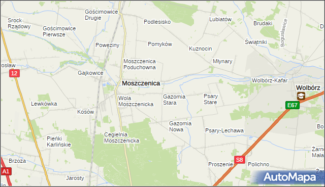 mapa Gazomia Stara, Gazomia Stara na mapie Targeo