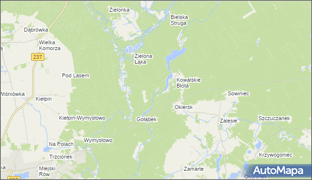 mapa Kiełpiński Most, Kiełpiński Most na mapie Targeo