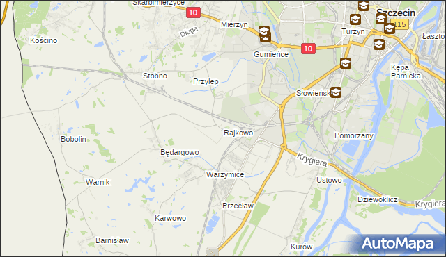 mapa Rajkowo, Rajkowo na mapie Targeo