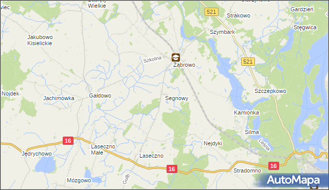 mapa Segnowy, Segnowy na mapie Targeo