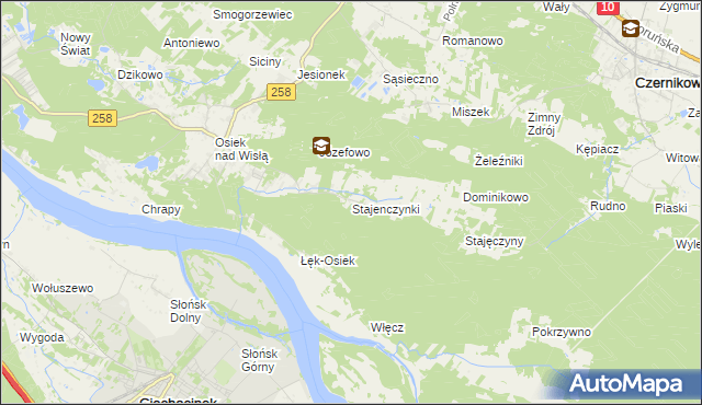 mapa Stajenczynki, Stajenczynki na mapie Targeo