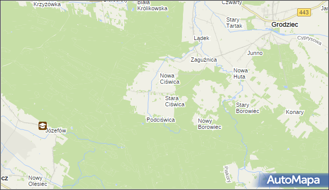 mapa Stara Ciświca, Stara Ciświca na mapie Targeo