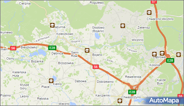 mapa Bojano, Bojano na mapie Targeo