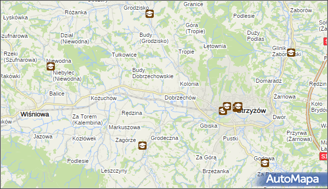 mapa Dobrzechów, Dobrzechów na mapie Targeo