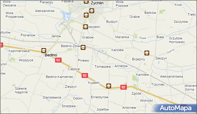 mapa Franciszków Nowy, Franciszków Nowy na mapie Targeo