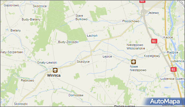 mapa Golądkowo, Golądkowo na mapie Targeo