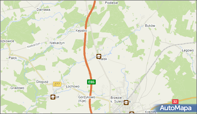 mapa Kalsk, Kalsk na mapie Targeo