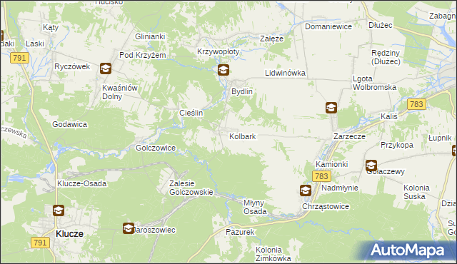 mapa Kolbark, Kolbark na mapie Targeo