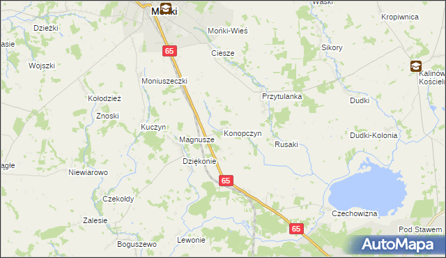 mapa Konopczyn, Konopczyn na mapie Targeo