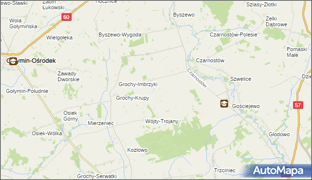 mapa Krzemień gmina Karniewo, Krzemień gmina Karniewo na mapie Targeo