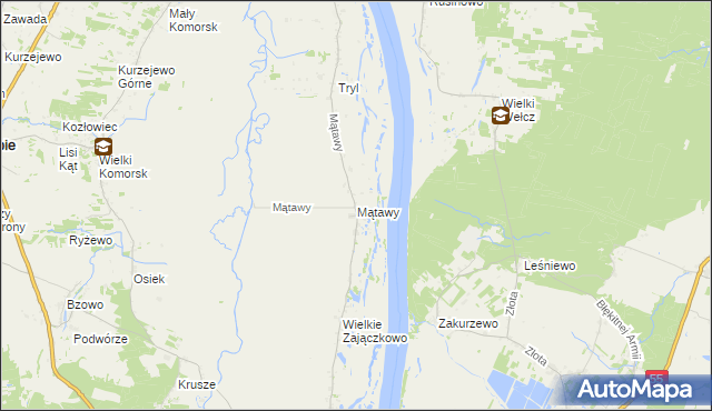 mapa Mątawy, Mątawy na mapie Targeo