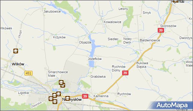 mapa Michalice, Michalice na mapie Targeo