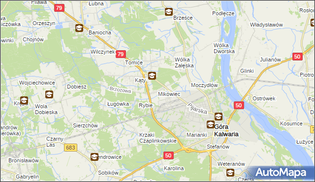 mapa Mikówiec, Mikówiec na mapie Targeo