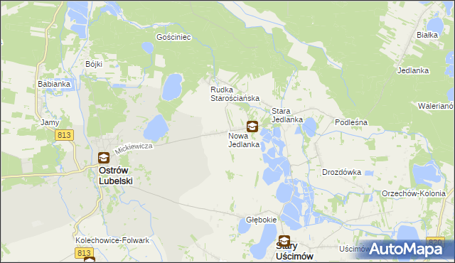 mapa Nowa Jedlanka, Nowa Jedlanka na mapie Targeo