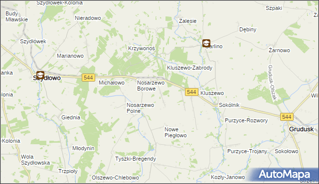 mapa Nowe Nosarzewo, Nowe Nosarzewo na mapie Targeo