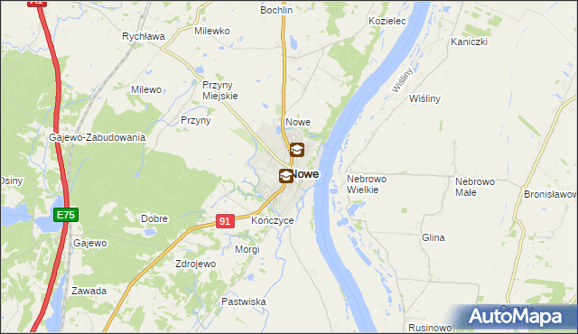 mapa Nowe powiat świecki, Nowe powiat świecki na mapie Targeo