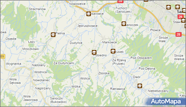 mapa Pobiedno, Pobiedno na mapie Targeo