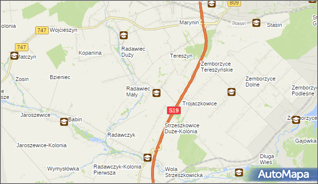 mapa Radawczyk Drugi, Radawczyk Drugi na mapie Targeo