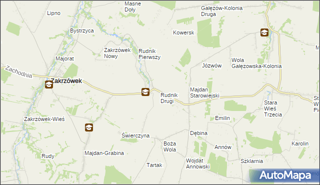 mapa Rudnik Drugi, Rudnik Drugi na mapie Targeo