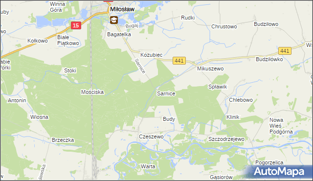 mapa Sarnice, Sarnice na mapie Targeo