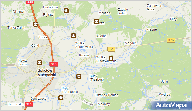 mapa Wólka Niedźwiedzka, Wólka Niedźwiedzka na mapie Targeo