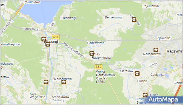 mapa Wólka Radzymińska, Wólka Radzymińska na mapie Targeo