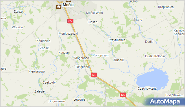 mapa Konopczyn, Konopczyn na mapie Targeo