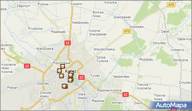 mapa Szosa Turecka, Szosa Turecka na mapie Targeo