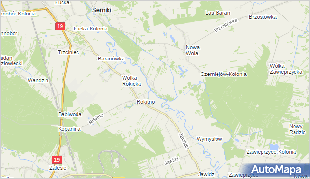 mapa Czerniejów gmina Serniki, Czerniejów gmina Serniki na mapie Targeo