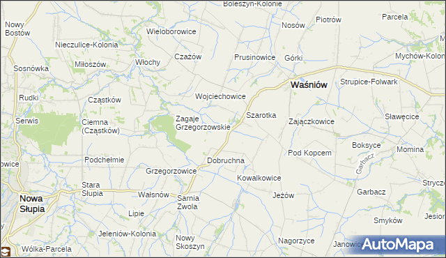 mapa Czajęcice, Czajęcice na mapie Targeo