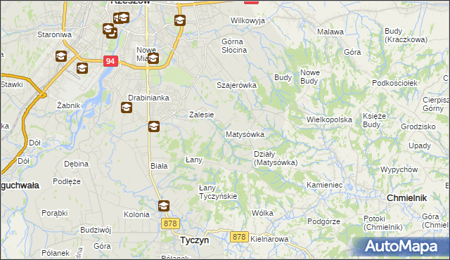 mapa Matysówka, Matysówka na mapie Targeo