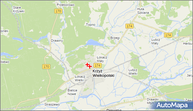 mapa Łokacz Mały, Łokacz Mały na mapie Targeo