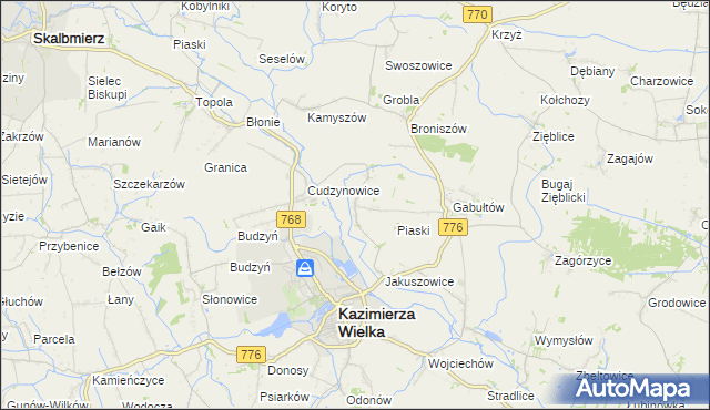 mapa Hołdowiec, Hołdowiec na mapie Targeo