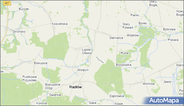 mapa Psurów, Psurów na mapie Targeo