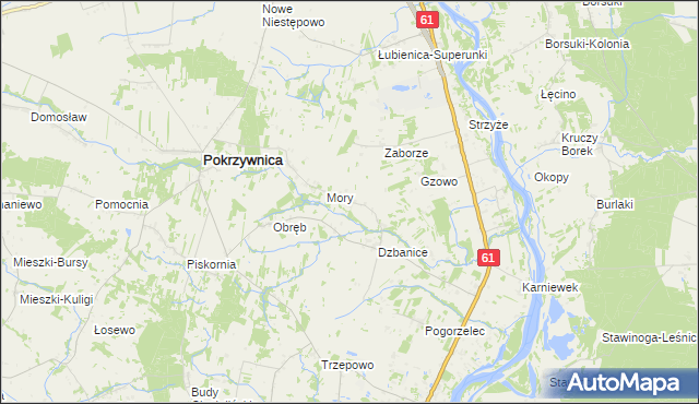 mapa Klaski, Klaski na mapie Targeo